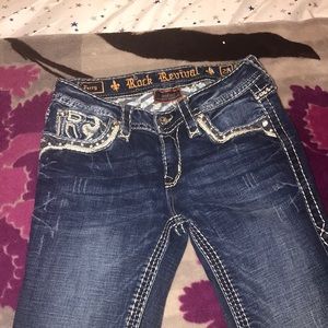 boot cut rock revival jeans size 28